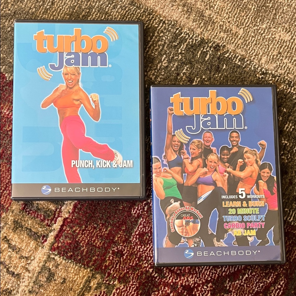 Beach, body turbo jam DVDs